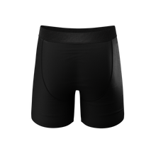 Load image into Gallery viewer, Black Tuxedo Ball Hammock® Pouch Underwear, close-up fabric detail.