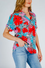 Load image into Gallery viewer, Women's bright patterned Hawaiian shirt