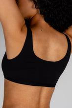 Load image into Gallery viewer, plain black bralette