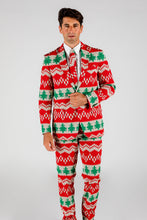 Load image into Gallery viewer, red and green suit for christmas
