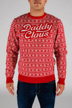 Load image into Gallery viewer, daddy claus red holiday sweater
