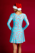 Load image into Gallery viewer, light blue holiday party dress