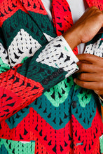 Load image into Gallery viewer, Big knit print Christmas suit for men
