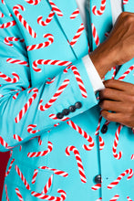 Load image into Gallery viewer, Guys Blue Christmas Blazer
