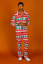 Load image into Gallery viewer, Christmas print flight suit for men