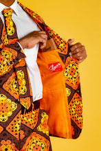 Load image into Gallery viewer, orange crocheted thanksgiving suit for men