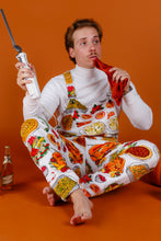 Load image into Gallery viewer, The Spread | Mens White Thanksgiving Pajamaralls