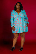 Load image into Gallery viewer, Womens peppermint pimp canes holiday wrap dress