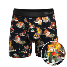 Load image into Gallery viewer, The 12 Slays of Christmas | Christmas Scene Ball Hammock® Pouch Underwear With Fly