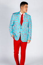 Load image into Gallery viewer, mint green christmas suit for men