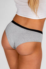 Load image into Gallery viewer, solid grey cheeky underwear