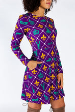 Load image into Gallery viewer, Ladies mardi gras dress