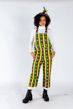 Load image into Gallery viewer, Ladies unisex mardi gras overalls