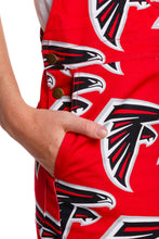 Load image into Gallery viewer, Atlanta falcons women's overalls with pockets