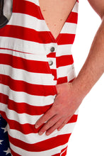 Load image into Gallery viewer, Men's screaming eagle american flag overalls