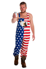 Load image into Gallery viewer, Men's american flag overalls