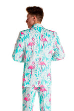 Load image into Gallery viewer, Guys Blue and Pink Flamingo Suit