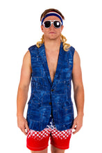 Load image into Gallery viewer, Denim sleeveless blazer