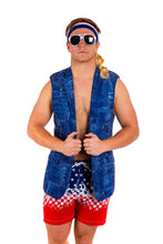 Load image into Gallery viewer, mens blue denim blazer