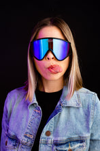 Load image into Gallery viewer, Black polarized sunglasses revo lenses