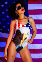 Load image into Gallery viewer, The Decider | Women's USA Flag Eagle One Piece