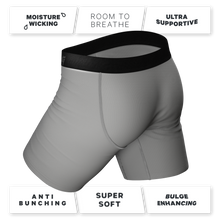 Load image into Gallery viewer, The 50 Shades | Grey Long Leg Ball Hammock® Pouch Underwear With Fly
