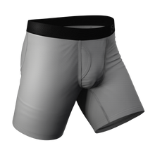 Load image into Gallery viewer, The 50 Shades | Grey Long Leg Ball Hammock® Pouch Underwear With Fly