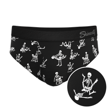 Load image into Gallery viewer, The Bare Back Bones | Glow in the Dark Skeletons Ball Hammock® Pouch Underwear Briefs