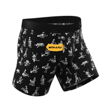 Load image into Gallery viewer, The Bare Back Bones | Glow in the Dark Skeletons Ball Hammock® Pouch Underwear With Fly
