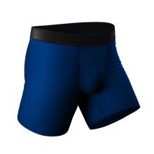 Load image into Gallery viewer, Dark blue Ball Hammock® pouch underwear with a classic design.