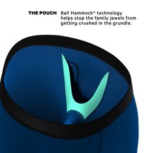 Load image into Gallery viewer, The Big Blue | Dark Blue Long Leg Ball Hammock® Pouch Underwear With Fly