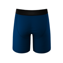 Load image into Gallery viewer, The Big Blue | Dark Blue Long Leg Ball Hammock® Pouch Underwear With Fly
