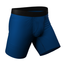 Load image into Gallery viewer, The Big Blue | Dark Blue Long Leg Ball Hammock® Pouch Underwear With Fly