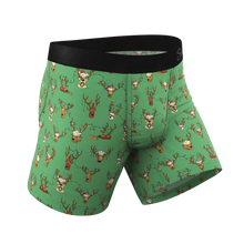 Load image into Gallery viewer, naughty reindeer boxers for men