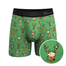 Load image into Gallery viewer, The Blitzened | Reindeer Beer Ball Hammock® Pouch Underwear With Fly