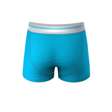 Load image into Gallery viewer, men's light blue pouch trunks underwear