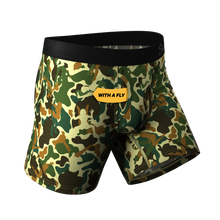 Load image into Gallery viewer, The Forni Camo | Camouflage Ball Hammock® Boxer Briefs With Fly