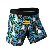 Load image into Gallery viewer, The Monster Smash | Halloween Ball Hammock® Boxers With Fly