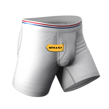 Load image into Gallery viewer, The Cloud 9 | Solid White Ball Hammock® Pouch Underwear With Fly