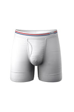 Load image into Gallery viewer, plain solid white mens boxer briefs
