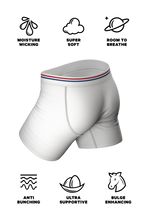 Load image into Gallery viewer, white boxer briefs for men