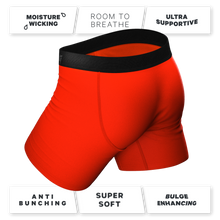 Load image into Gallery viewer, Coney Islands boxer briefs with Ball Hammock® pouch, featuring a hot dog print for ultimate comfort and support.