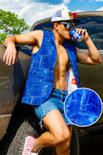 Load image into Gallery viewer, Denim's Day Off | Denim Pattern Sleeveless Blazer