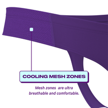 Load image into Gallery viewer, Women plain dark purple thong