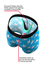 Load image into Gallery viewer, light blue polar bear ball hammock boxer