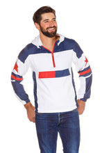 Load image into Gallery viewer, Break Some Wind | Red, White, & Blue Quarter Zip Windbreaker Jacket