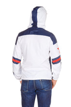 Load image into Gallery viewer, white wind resistant jacket with hood