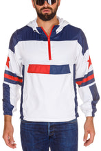 Load image into Gallery viewer, patriotic white wind breaker