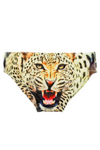 Load image into Gallery viewer, men's leopard cheetah swim brief