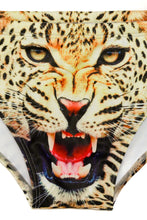 Load image into Gallery viewer, men's leopard cheetah print swim brief